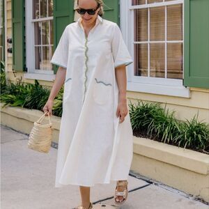 Parterre Parker Linen Midi Button down Dress 1